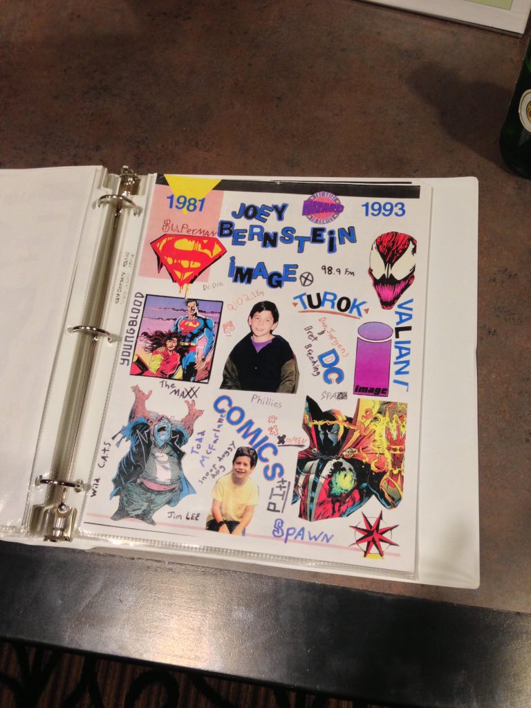 Joe's Miquon yearbook page, circa 1993